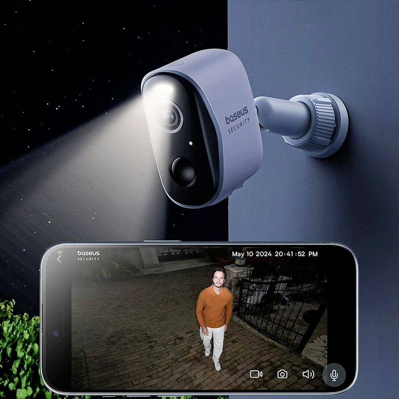 „Baseus Security N1 Plus“ lauko 2K 4 kamerų IP kamerų rinkinys