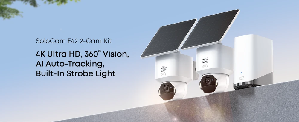 Anker Eufy Eufy SoloCam E42 4+1kit Baltas