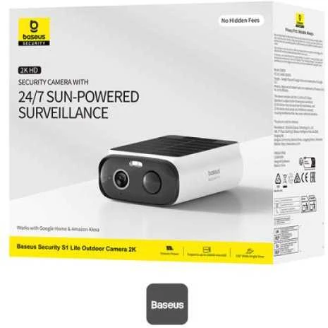 „Baseus Security S1 Lite 2K“ lauko kamera – Baltos