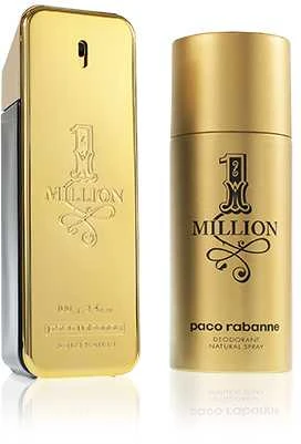 Paco Rabanne Set 1 Million EDT, 100 ml Desodorante, 150 ml·