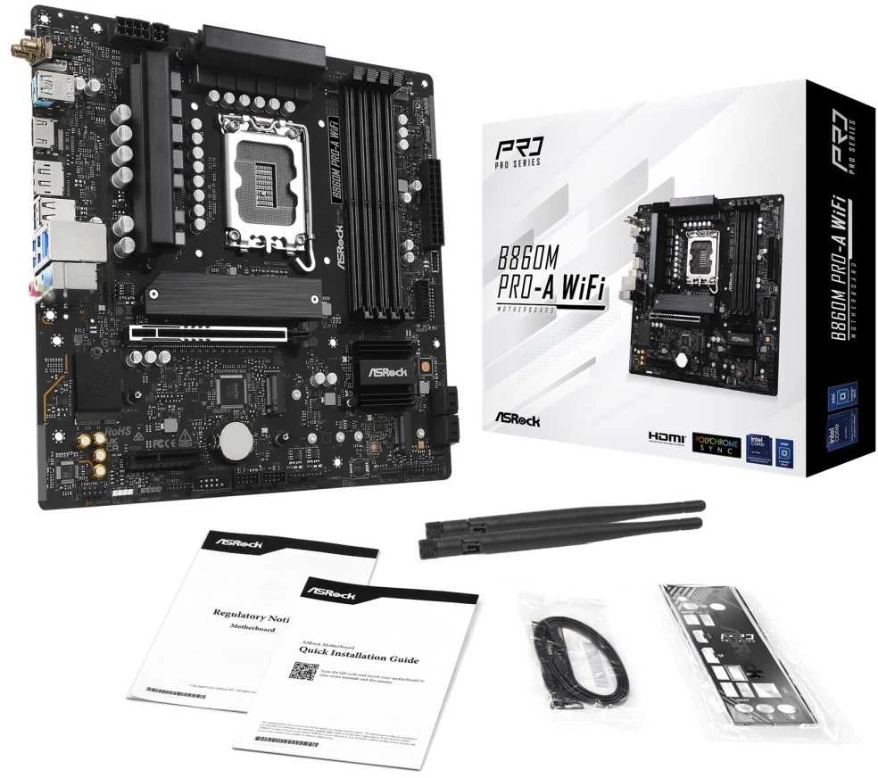 ASRock B860M Pro-A WiFi pagrindinė plokštė