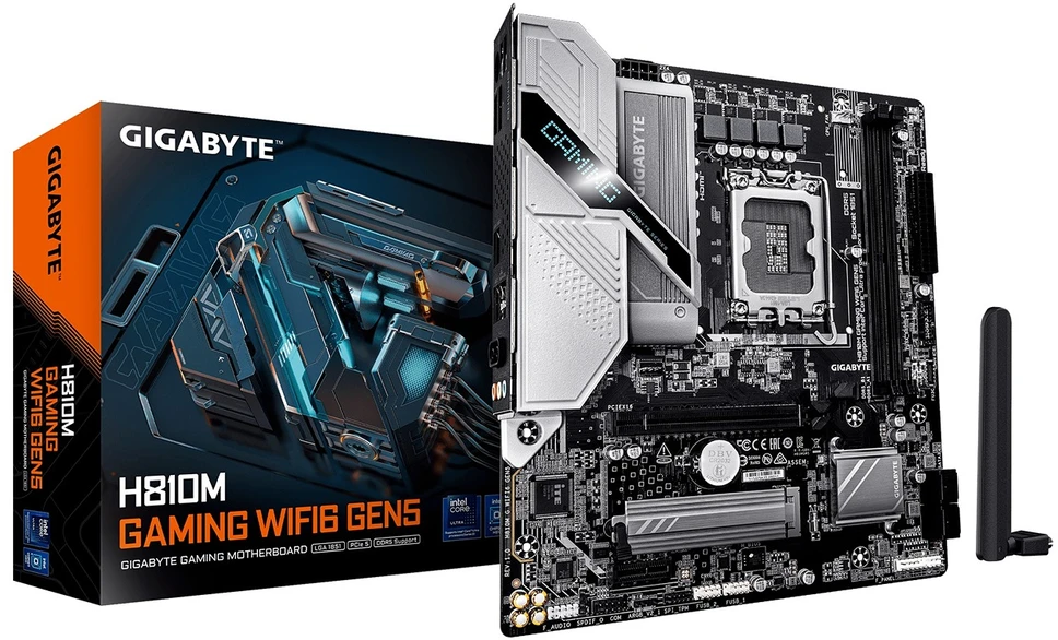 Pagrindinė plokštė GIGABYTE H810M GAMING WIFI6 GEN5