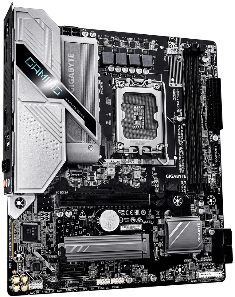 Pagrindinė plokštė GIGABYTE H810M GAMING WIFI6 GEN5