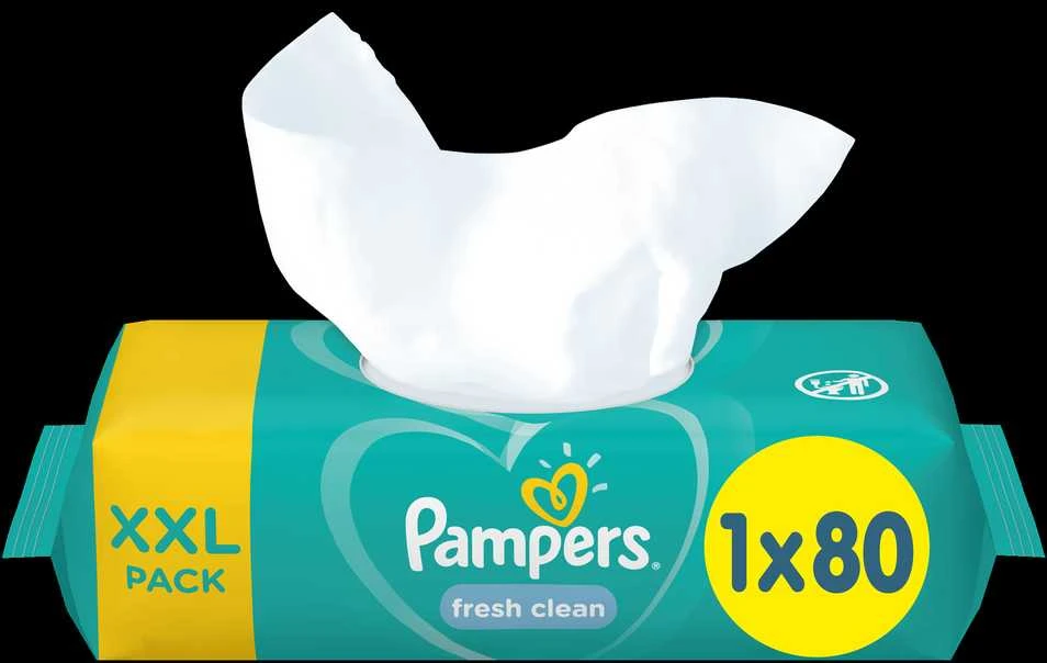 Pampers Freshclean Baby Wipes 80 servetėlių
