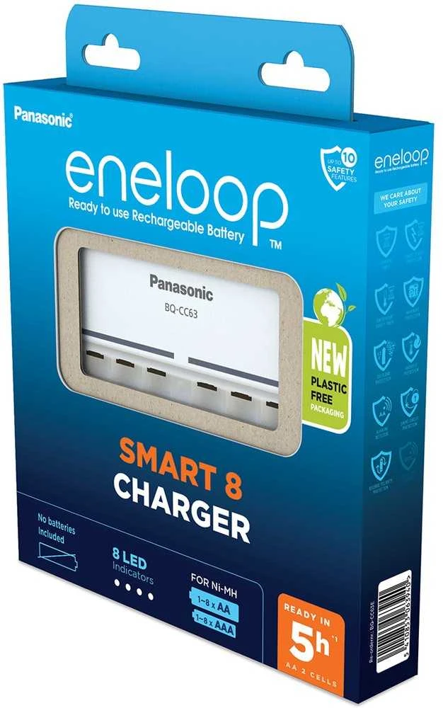 Kroviklis Panasonic ENELOOP BQ-CC63E, 5 val