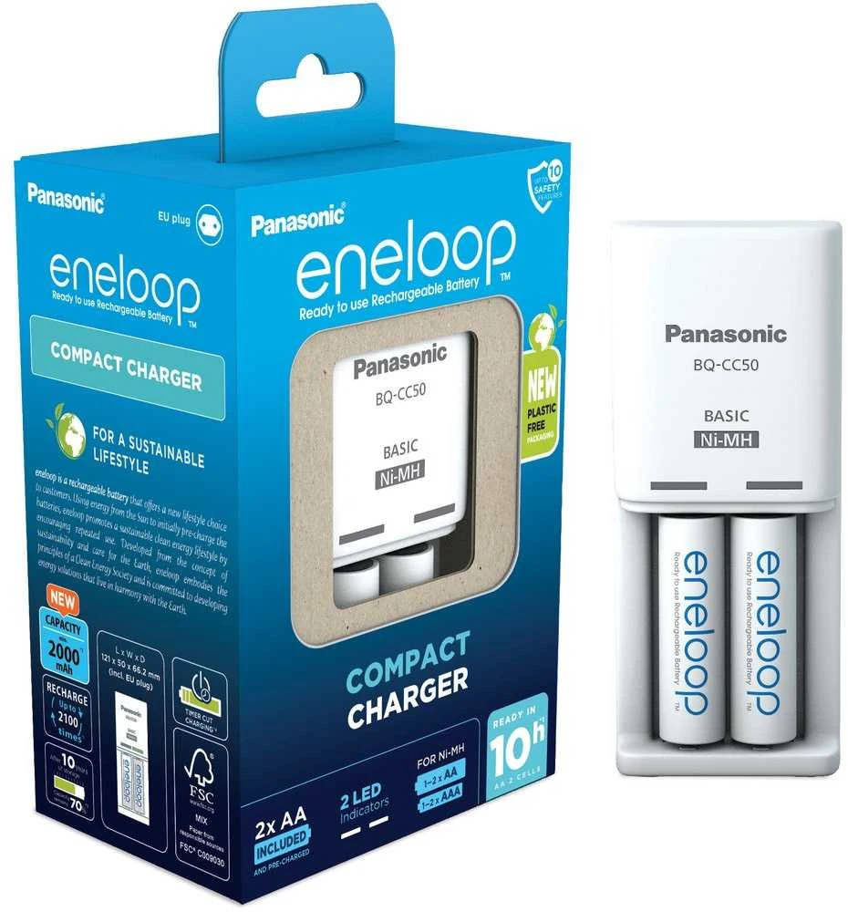 Kroviklis Panasonic ENELOOP K-KJ50MCD20E, 10 val, +(2xAA)
