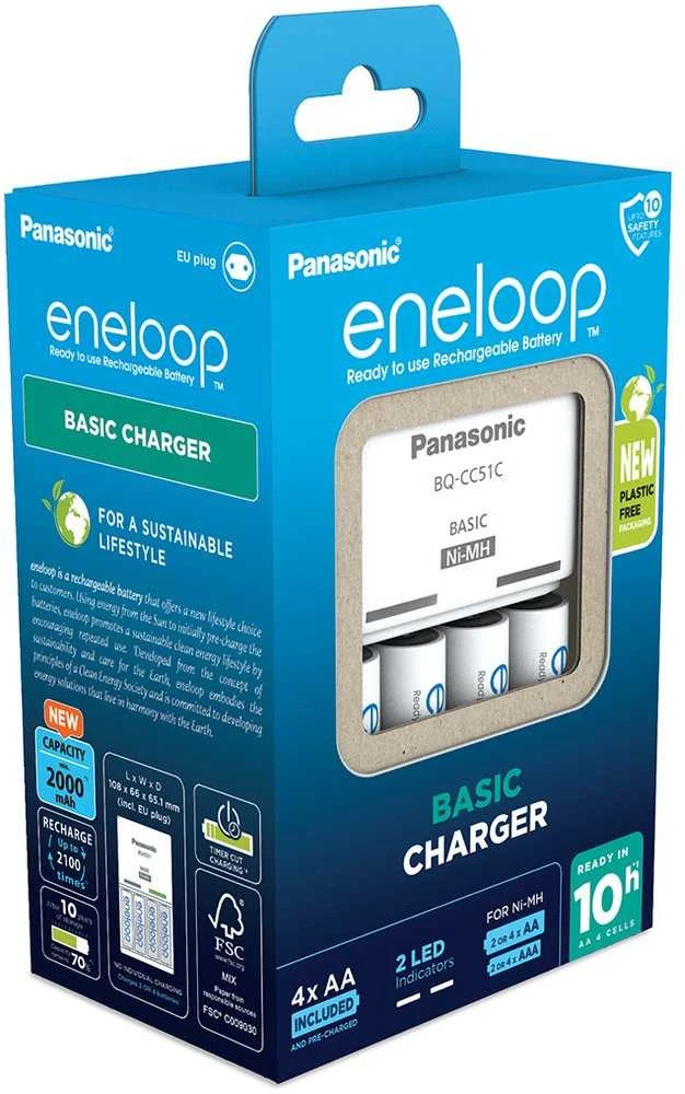 Kroviklis Panasonic ENELOOP K-KJ51MCD40E, 10 val; +(4xAA)