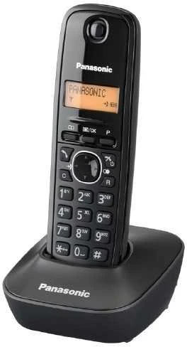 Stacionarus telefonas Panasonic KX-TG1611FHX Belaidis, Juodas