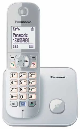 Belaidis telefonas PANASONIC KX-TG6811FXM, pilkos spalvos
