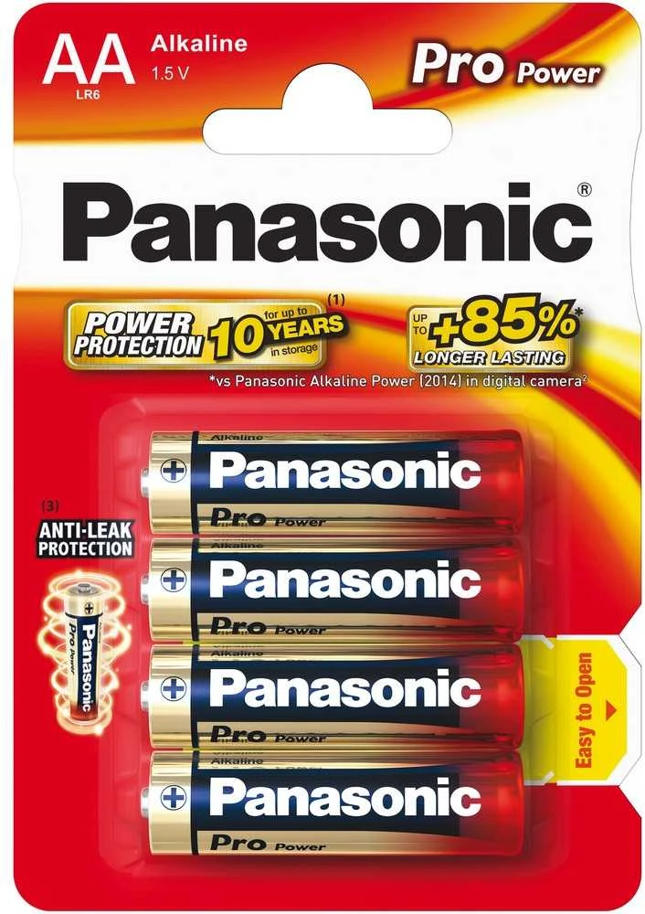 Elementai Panasonic PRO (AA) 4 vnt. (Nekraunama)