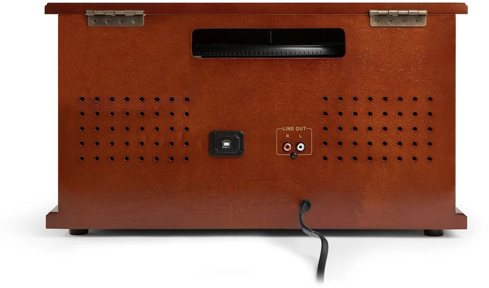 Patefonas Victrola Navigator 8 in 1 su CD, radijo ir kasečių funkcija (VTA-600B-MAH-INT)