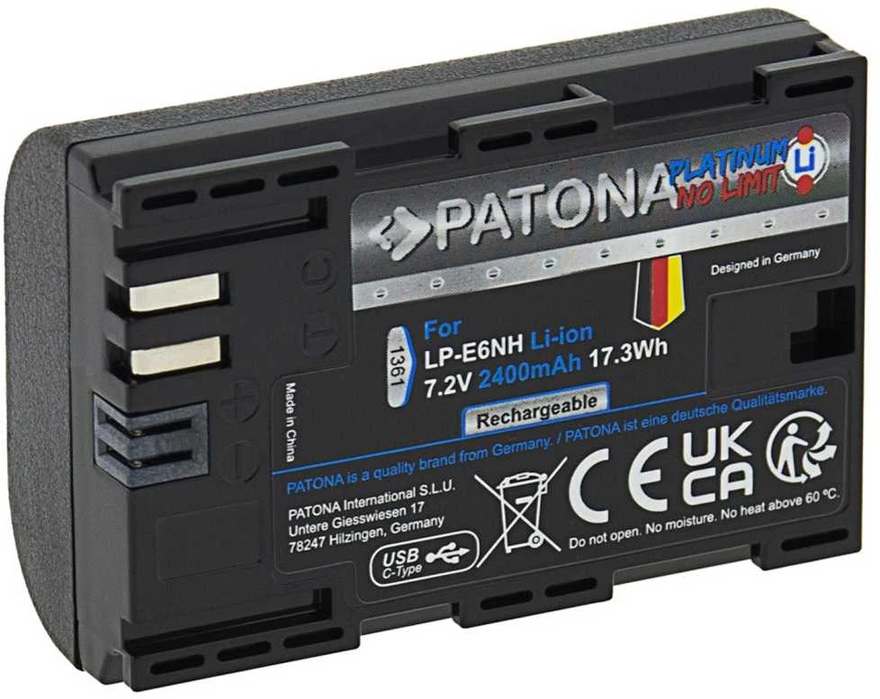 PATONA 1361 fotoaparato / vaizdo kameros baterija ličio jonų (Li-Ion) 2250 mAh
