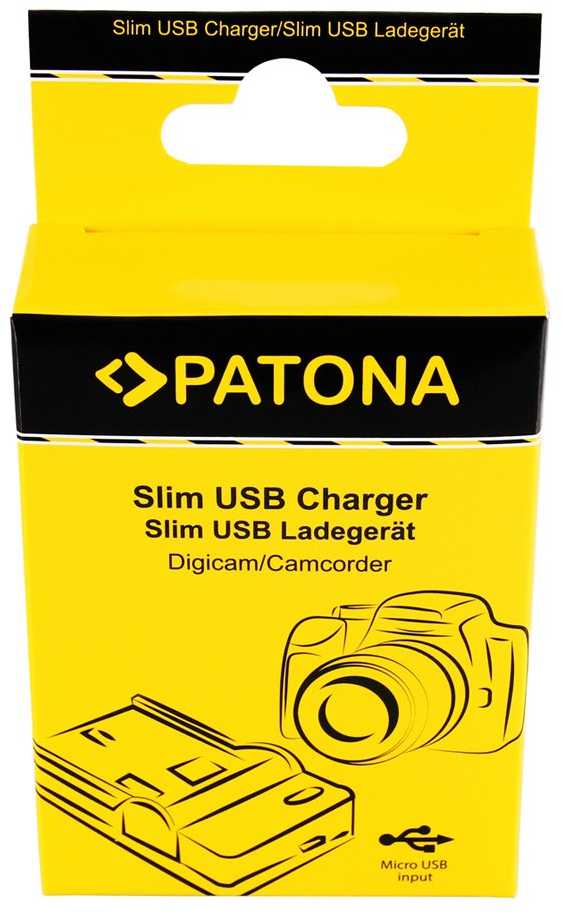 „Patona“ įkroviklis fotoaparatui „Nikon EN-EL12“, plonas, USB