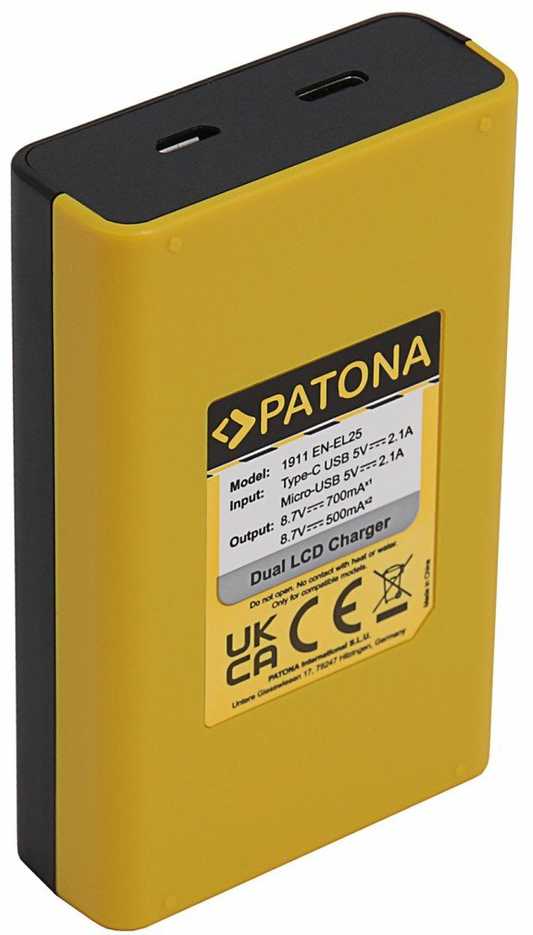 Patona Nikon EN-EL25 Dual LCD Photo Charger - USB