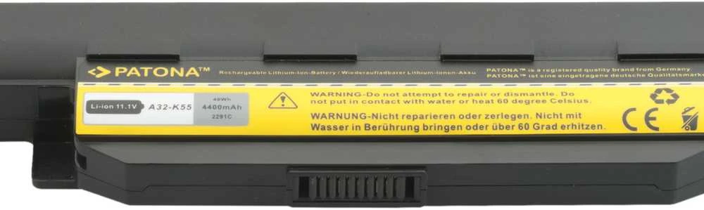Bateria Patona Asus A32-K55 4400mAh 11.1V Li-Ion (PT2291)