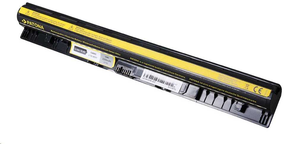 „Patona“ baterija, skirta „LENOVO IdeaPad G400s“, 2200mAh, ličio jonų, 14,8 V.