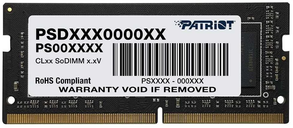 RAM Patriot SL DDR4 32GB 3200 MHz SODIMM , EAN: 814914027233