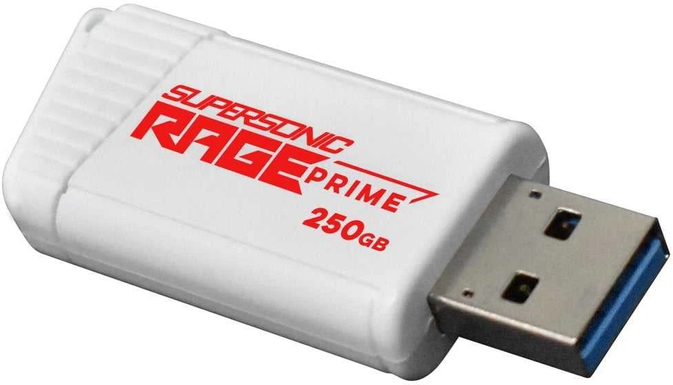 USB Atmintinė - Patriot Rage Prime, 256 GB, 600 MB/S, Juoda
