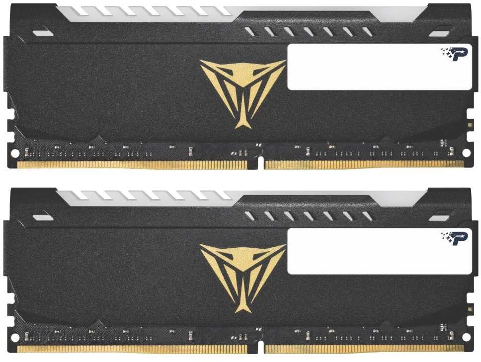 Operatyvioji atmintis RAM PATRIOT Viper Steel RGB DDR4 32GB 2x16GB 3600MHz w/ Juodas heatshield Dual Kit