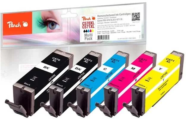 Peach Persikų PGI-570 XL CLI-571 XL MultiPack