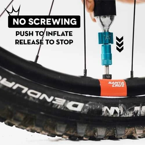 PEATY'S HOLESHOT CO2 PUMP + BOMBS 2 PCS - ROAD & GRAVEL (16G) - Juodas (PPR-HTI-RAG-BLK-12)