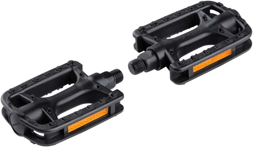 Pedals FORCE 877 plastikas ball bearings, juodas