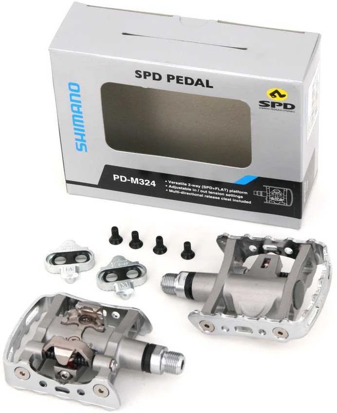 Pedalai Shimano PD-M324 SPD + SM-SH56