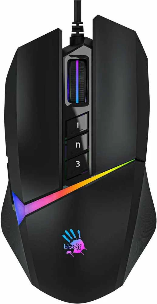 A4Tech BLOODY W60 MAX Stone Juodas USB Activated Pelė