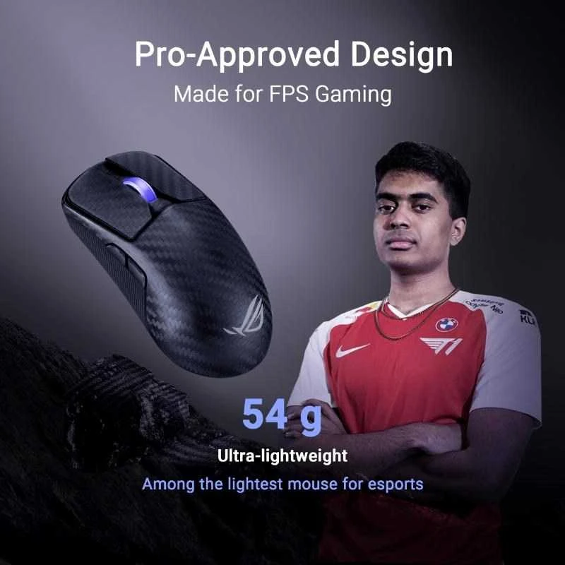 Pelė Myszka žaidimams Asus ROG Harpe Ace Extreme belaidė 42000 dpi optinė juoda