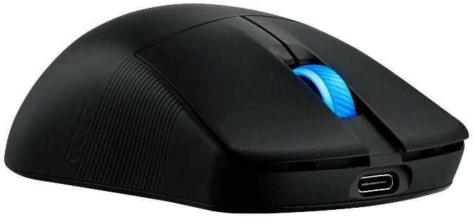 ASUS ROG Harpe Ace Mini belaidė žaidimų pelė, optinis jutiklis, 42,000 DPI, 5 mygtukai, juoda, abiejų rankų, USB Type-C ir Bluetooth ryšys