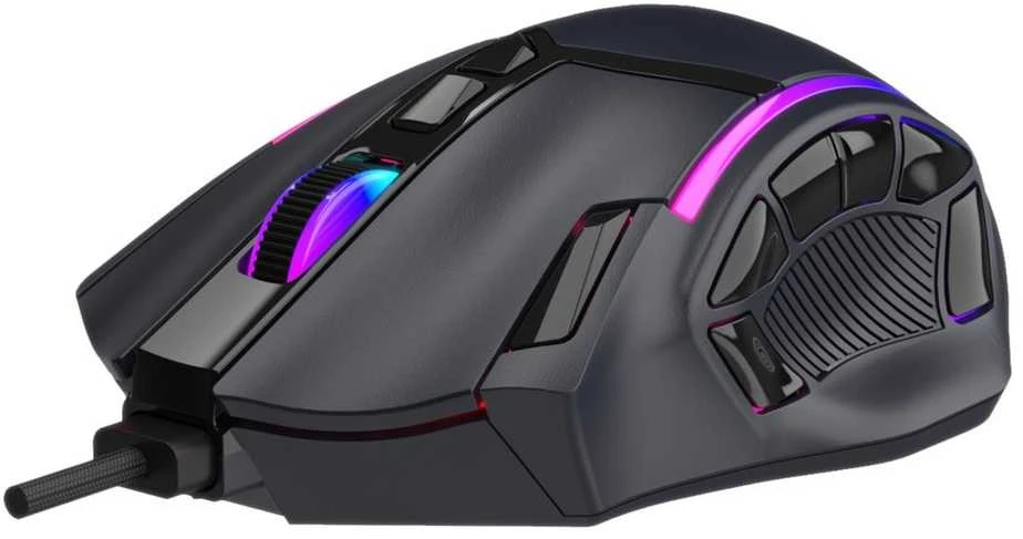 C-TECH žaidimų pelė Akali, 12800 DPI, RGB apšvietimas, USB, juoda