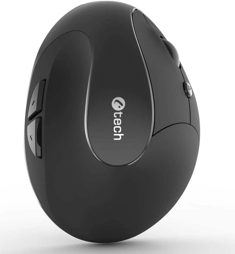 Pelė C-Tech C-TECH Myś VEM-17 Pionowa Belaidė juoda