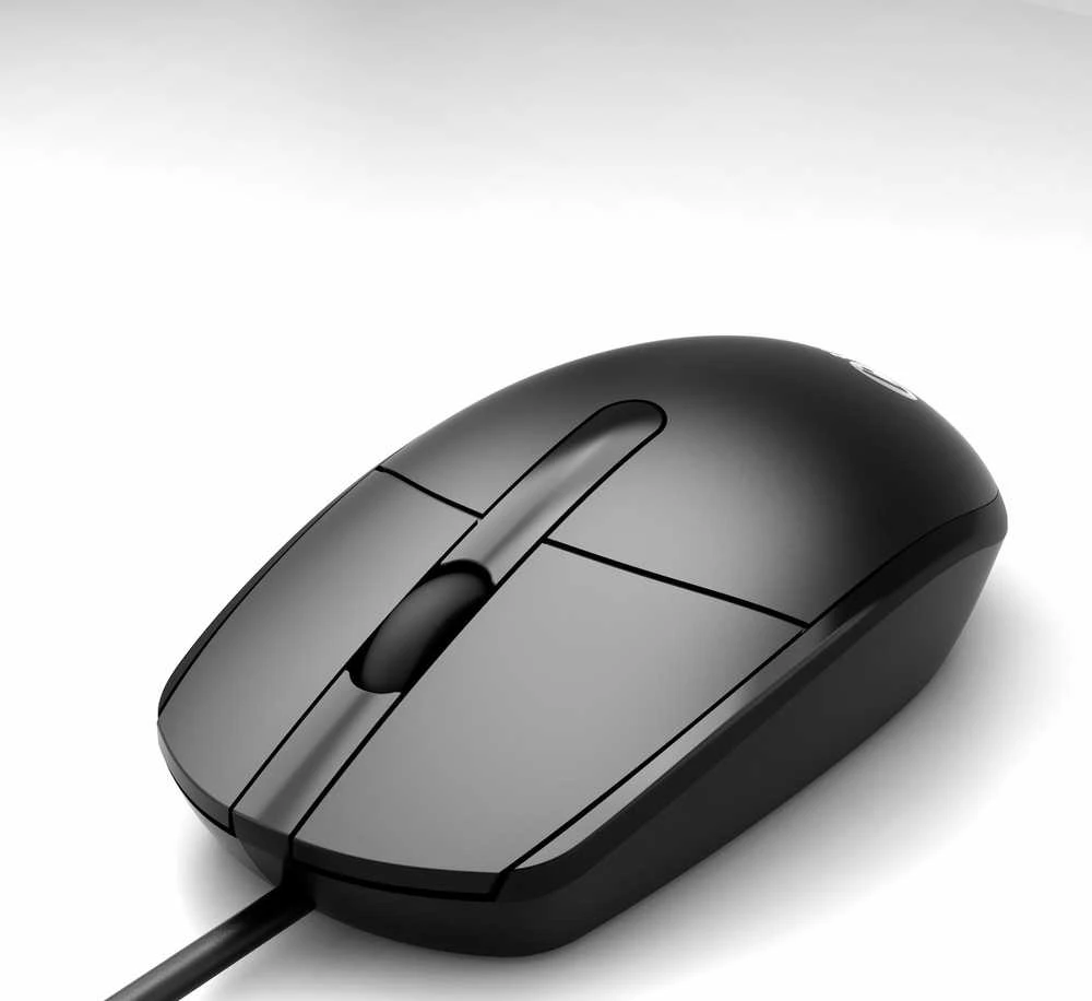 C-TECH WM-10 pelė, USB, juoda