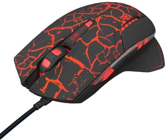 E-Blue E-Mėlyna E-mėlynas Mazer Pro Pelė su laidu, juoda-raudona, 2500DPI, e-box
