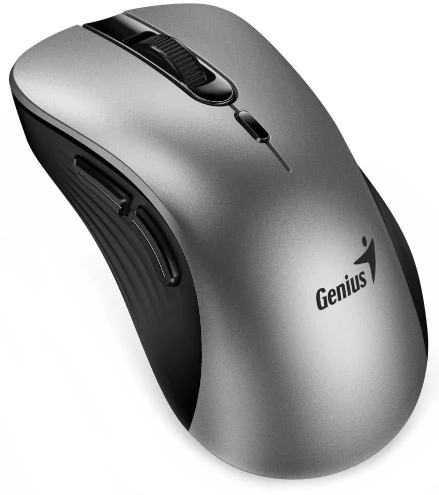 Genius Ergo 8100S AI Bevielė pelė, sidabrinė ir-juoda, 1600DPI