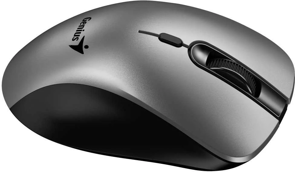 Genius Ergo 8100S AI Bevielė pelė, sidabrinė ir-juoda, 1600DPI