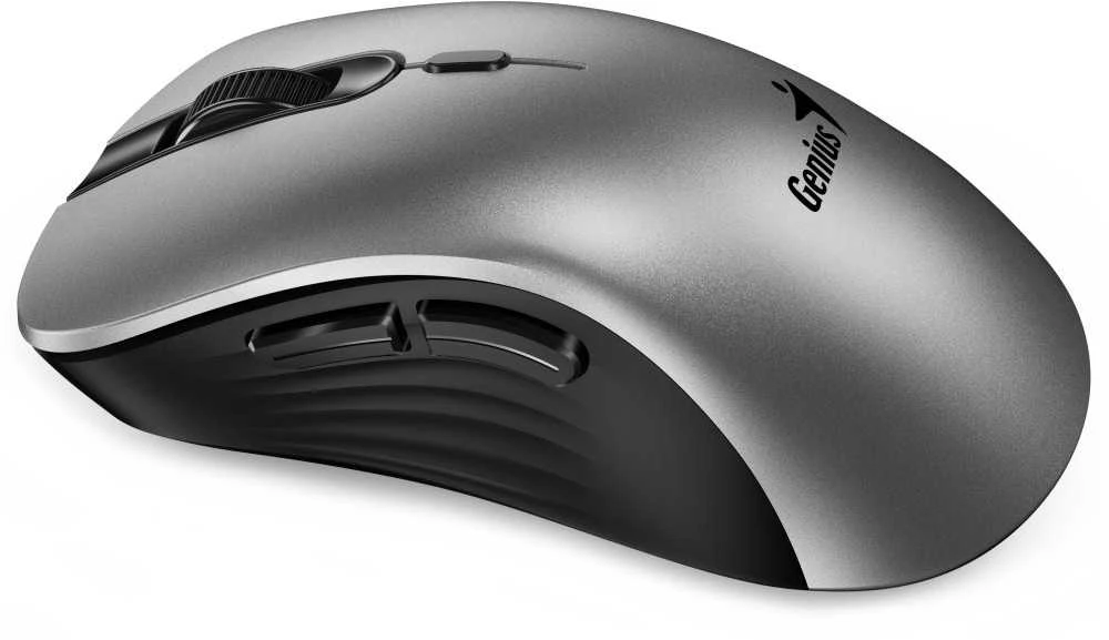 Genius Ergo 8100S AI Bevielė pelė, sidabrinė ir-juoda, 1600DPI