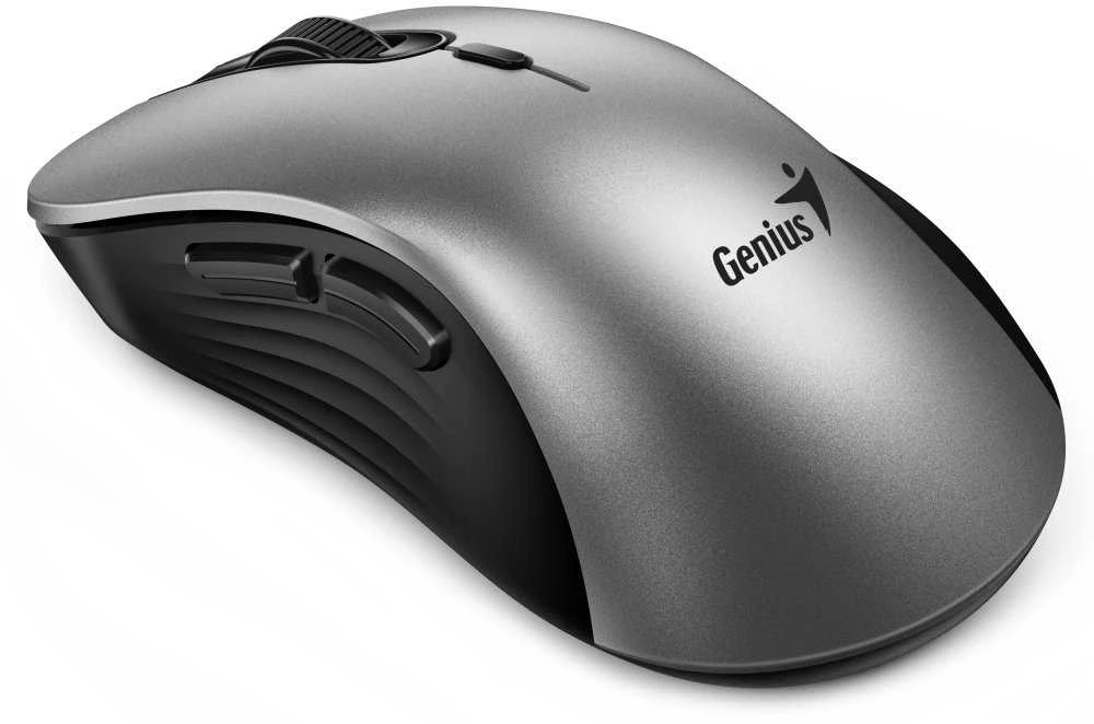 Genius Ergo 8100S AI Bevielė pelė, sidabrinė ir-juoda, 1600DPI