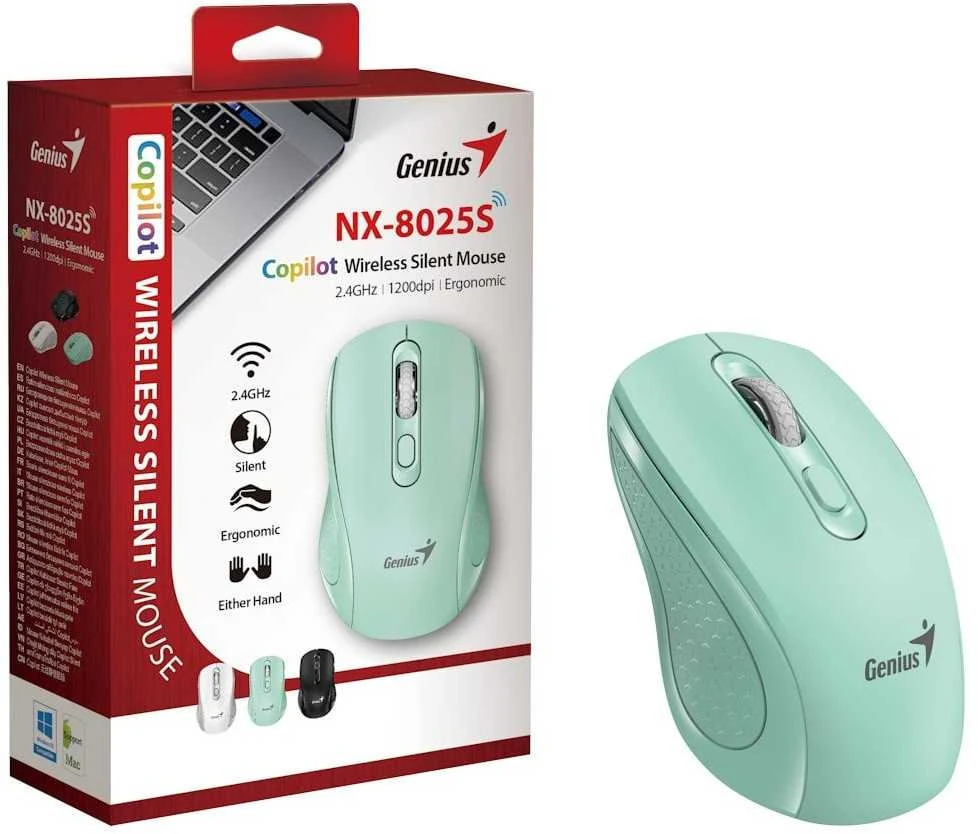 Pelė Genius Myś NX-8025S Belaidė žalia