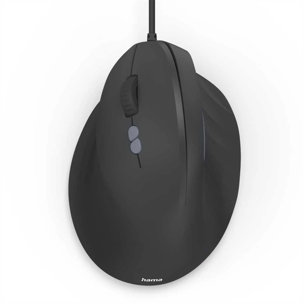 Hama ECM-500 vertikali pelė kairiarankiams, su laidu, juoda