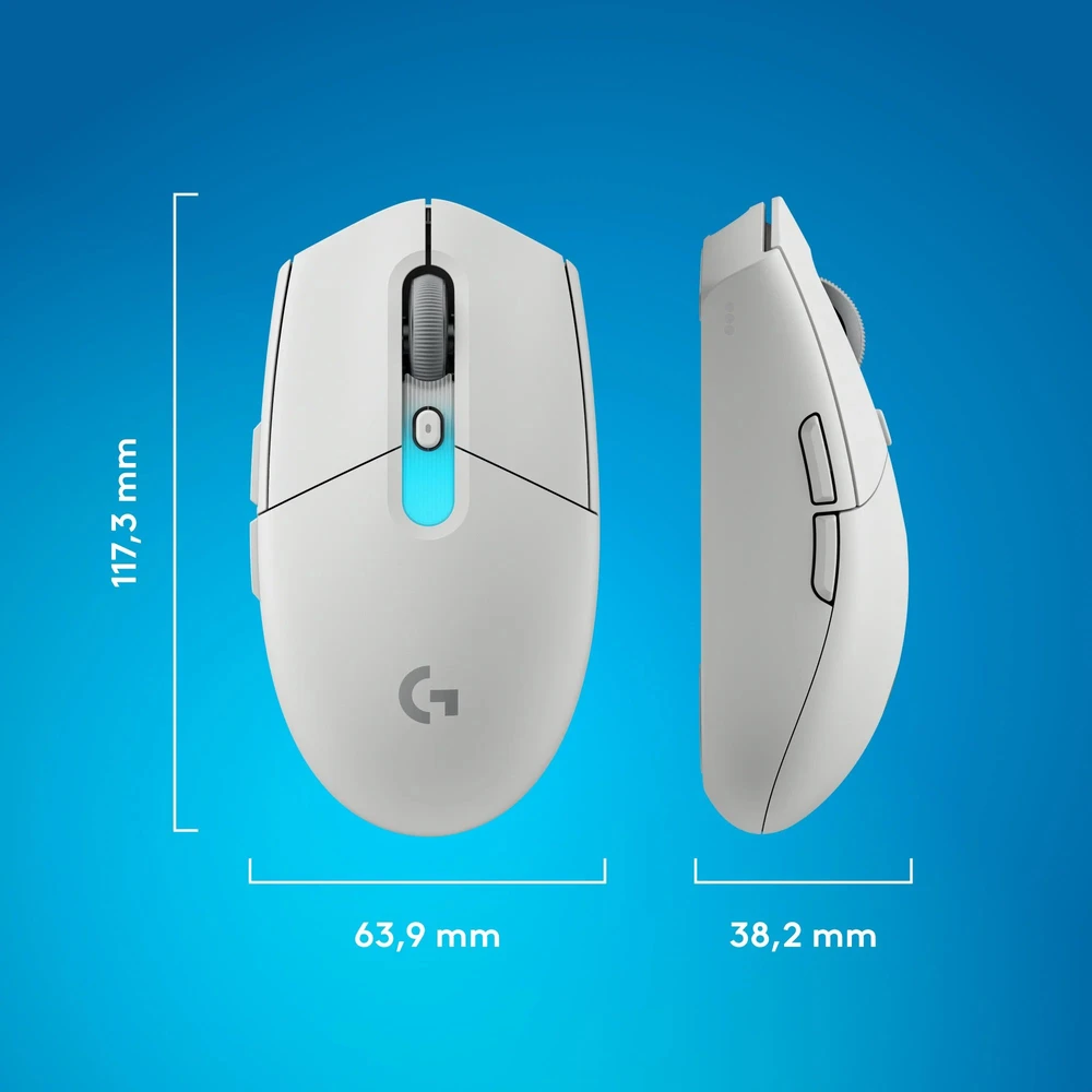 LOGITECH G305 X SUPERLIGHT Belaidė pelė žaidimams - Baltas - 2.4GHZ - EER2 - 933