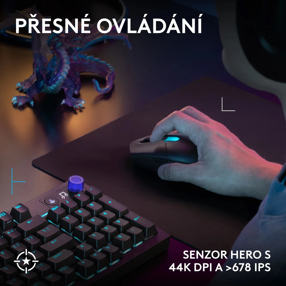 Pelė Myszka žaidimams Logitech G305 X Superlight belaidė 44000 dpi optinė juoda