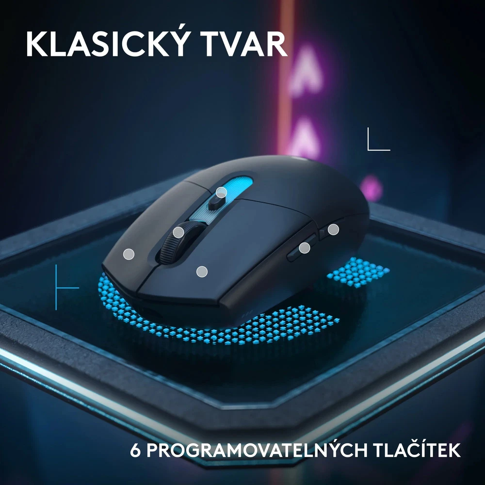 Pelė Myszka žaidimams Logitech G305 X Superlight belaidė 44000 dpi optinė juoda