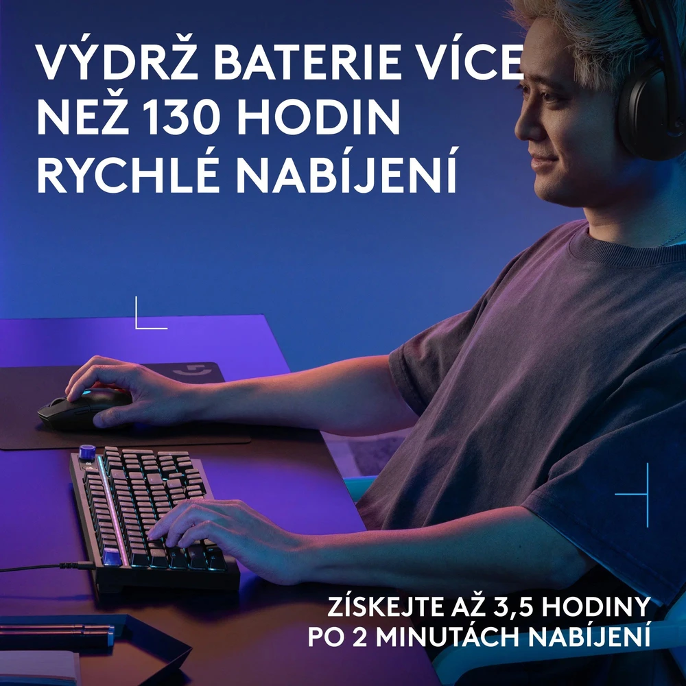 Pelė Myszka žaidimams Logitech G305 X Superlight belaidė 44000 dpi optinė juoda
