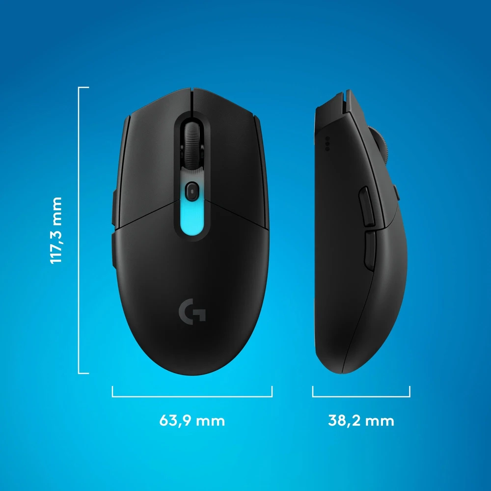 Pelė Myszka žaidimams Logitech G305 X Superlight belaidė 44000 dpi optinė juoda