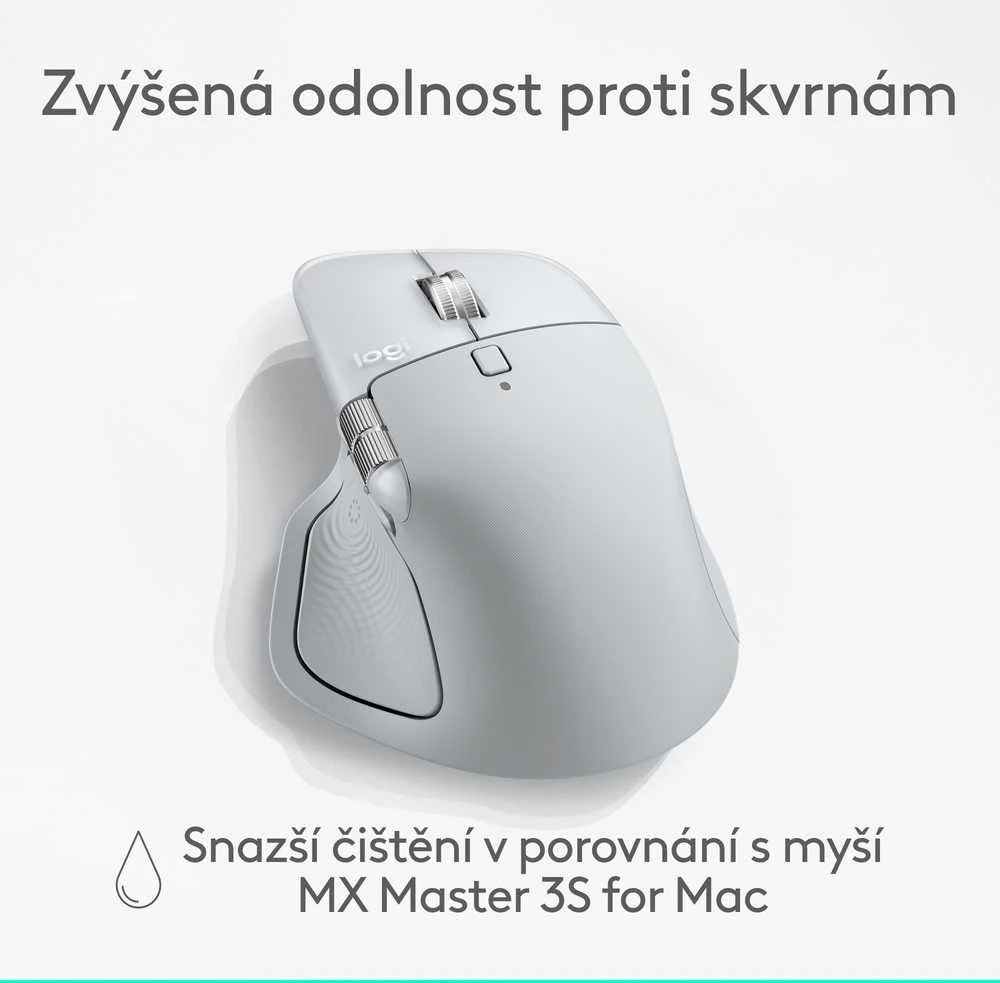 Pelė LOGITECH MX Master 4 for Mac - Baltas Sidabrinis - BT - EMEA28i-935