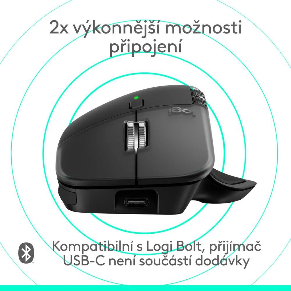 Pelė LOGITECH MX Master 4, skirta „Mac“ – SPACE Juodas – BT – EMEA28i-935