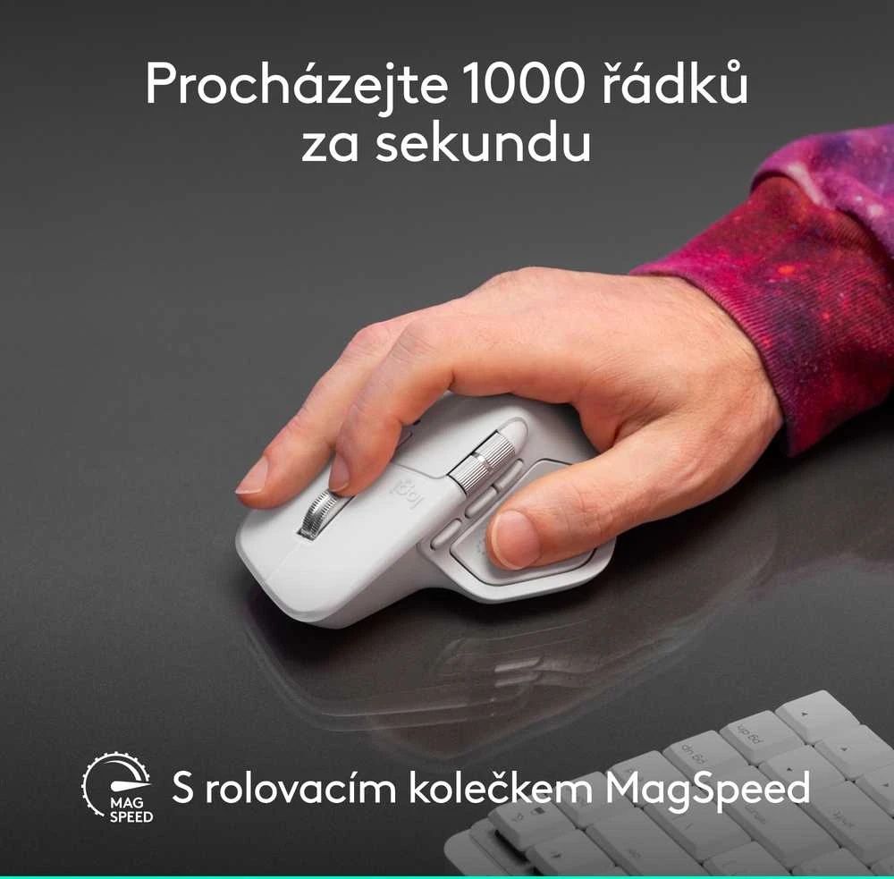 Pelė LOGITECH MX Master 4, skirta „Mac“ – SPACE Juodas – BT – EMEA28i-935