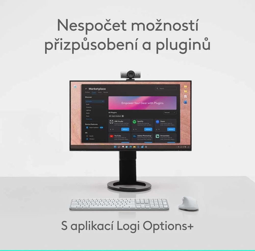 Logitech MX Master 4 belaidė pelė | spalva: šviesiai pilka (Pale Grey) - 910-007563