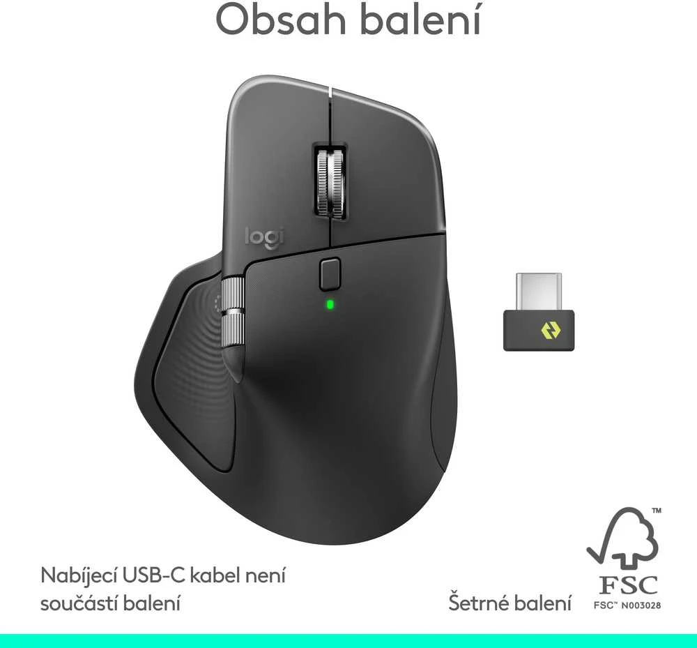 Pelė Logitech MX Master 4 verslui - Graphite